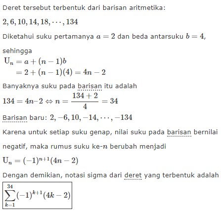 15 Contoh Soal Notasi Sigma Pilihan Ganda Beserta Jawabannya