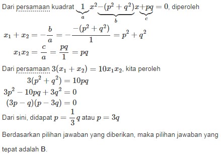 35 Soal Persamaan Kuadrat Pilihan Ganda Dan Jawaban Pembahasan