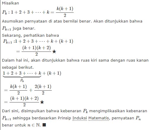 25 Contoh Soal Induksi Matematika Jawaban Pembahasan Lengkap