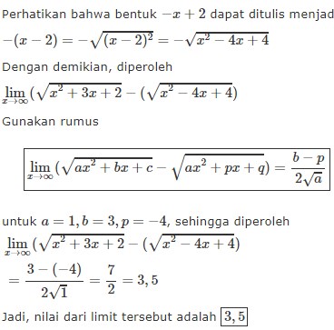 11++ Contoh Soal Pilihan Ganda Limit Tak Hingga - Kumpulan ...