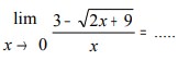 soal limit fungsi aljabar no 23-1