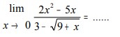 soal limit fungsi aljabar no 27
