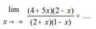 soal limit fungsi aljabar no 6