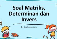 Soal Matriks Determinan dan Invers